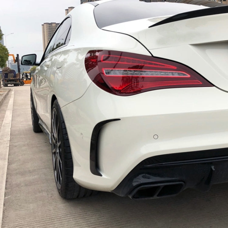 Car Rear Bumper Wind Knife Blade Decoration Sticker for Mercedes-Benz CLA200/220/250/260 (Carbon Fiber Black) - free shipping - PMC TechLife - Order now!