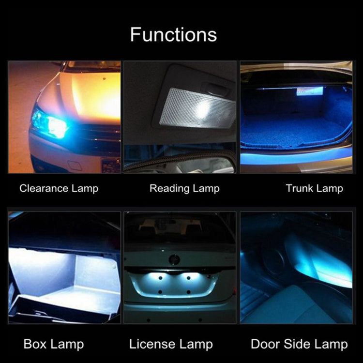 4 PCS T10 DC12V / 2.5W Car Clearance Light 18LEDs SMD-3020 Lamp Beads(Blue Light) - Clearance Lights by PMC TechLife | Online Shopping South Africa | PMC TechLife | Buy Now Pay Later Mobicred