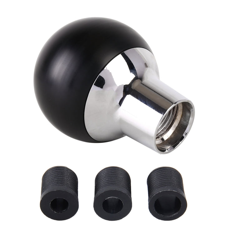Universal Car Small Round Ball Resin + Carbon Fiber Metal Gear Shift Knob (Black) - Shift Knob by PMC TechLife | Online Shopping South Africa | PMC TechLife | Buy Now Pay Later Mobicred