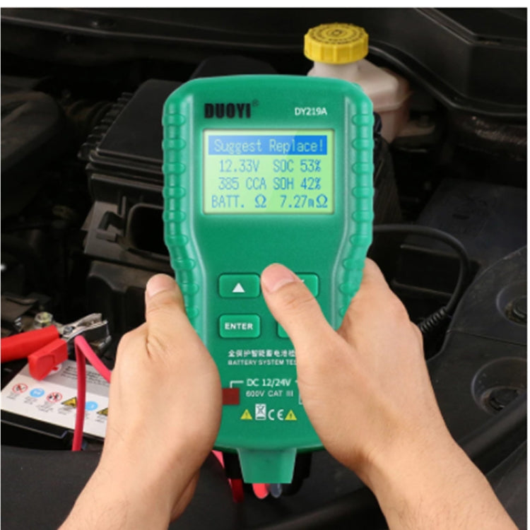 DUOYI DY219A Car 12V / 24V Digital Battery Analyzer Fault Diagnostic Device - Electronic Test by DUOYI | Online Shopping South Africa | PMC TechLife | Buy Now Pay Later Mobicred