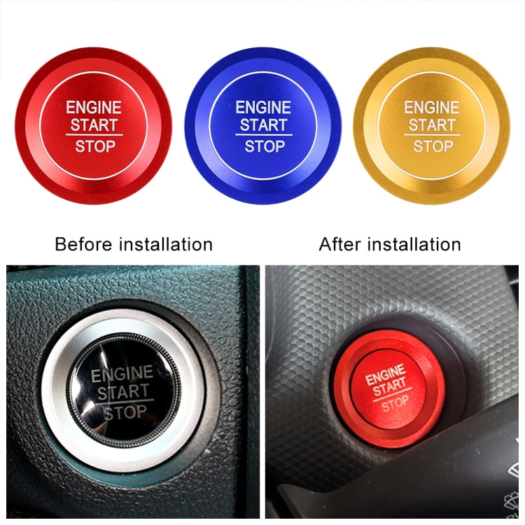 Car Engine Start Key Push Button Ring Trim Sticker for Honda(Red) - Decoration Rings by PMC TechLife | Online Shopping South Africa | PMC TechLife | Buy Now Pay Later Mobicred