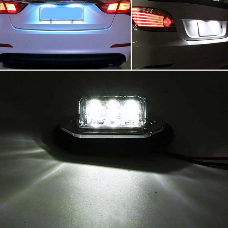 2 PCS MK-257 Car Van Bus Trailer LED Taillight Side Light 12-30V 6LEDs License Plate Light (Silver) - Arrow Turn Lights by PMC TechLife | Online Shopping South Africa | PMC TechLife | Buy Now Pay Later Mobicred