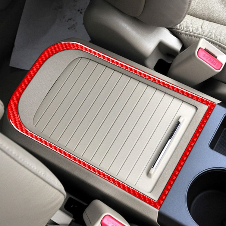 For Honda CRV 2007-2011 Carbon Fiber Car Handheld Box Panel Frame Decorative Sticker,Left and Right Drive Universal (Red) - Car Interior Mouldings by PMC TechLife | Online Shopping South Africa | PMC TechLife | Buy Now Pay Later Mobicred