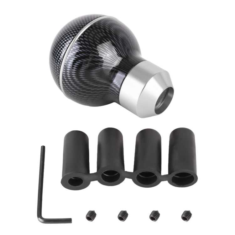Universal Car Carbon Fiber Texture Metal Gear Shift Knob (Silver) - Shift Knob by PMC TechLife | Online Shopping South Africa | PMC TechLife | Buy Now Pay Later Mobicred