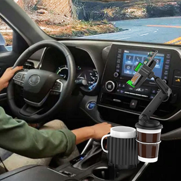 Car Beverage Rack Water Cup Mobile Phone Holder, Green - Car Holders by PMC TechLife | Online Shopping South Africa | PMC TechLife | Buy Now Pay Later Mobicred