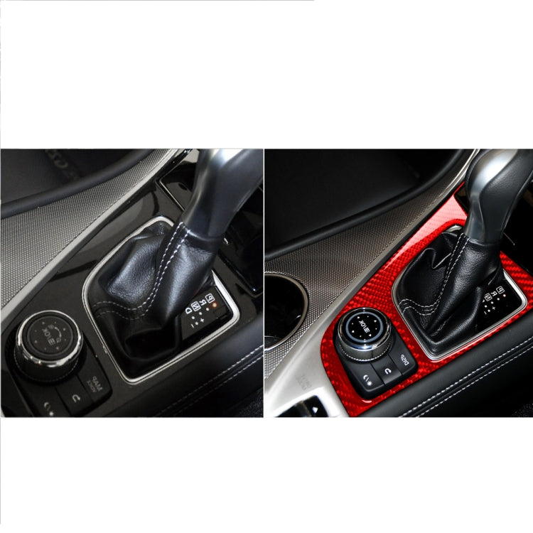 Car Carbon Fiber Gear Panel Decorative Sticker for Infiniti Q50 2014-2020, Right Drive (Red) - Steering Wheel Accessories by PMC TechLife | Online Shopping South Africa | PMC TechLife | Buy Now Pay Later Mobicred
