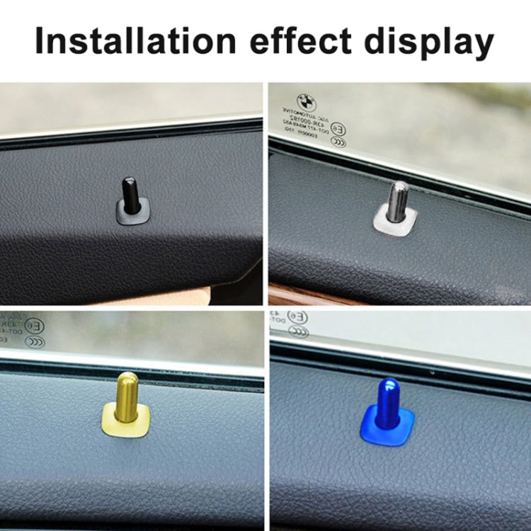For BMW 5 Series 2011-2017 4 in 1 Car Interior Door Window Trim Panel Locking Knob Button Cover 5142 9171 769 (Silver) - Booster Cable & Clip by PMC TechLife | Online Shopping South Africa | PMC TechLife | Buy Now Pay Later Mobicred
