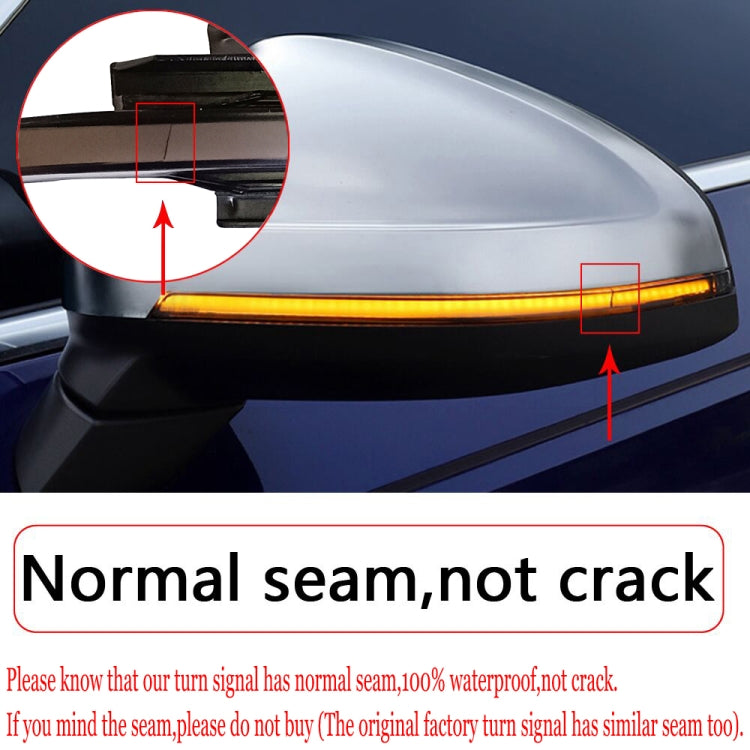 1 Pair For Volkswagen Golf 6 MK6 Car Dynamic LED Turn Signal Light Rearview Mirror Flasher Water Blinker, without Hole - Arrow Turn Lights by PMC TechLife | Online Shopping South Africa | PMC TechLife | Buy Now Pay Later Mobicred