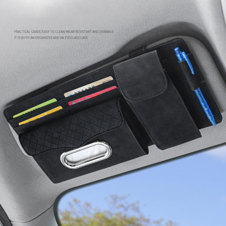 Car Sheepskin Leather Sun Visor Storage Clip (Mint Green) - Sunglasses & Glasses Clips by PMC TechLife | Online Shopping South Africa | PMC TechLife | Buy Now Pay Later Mobicred