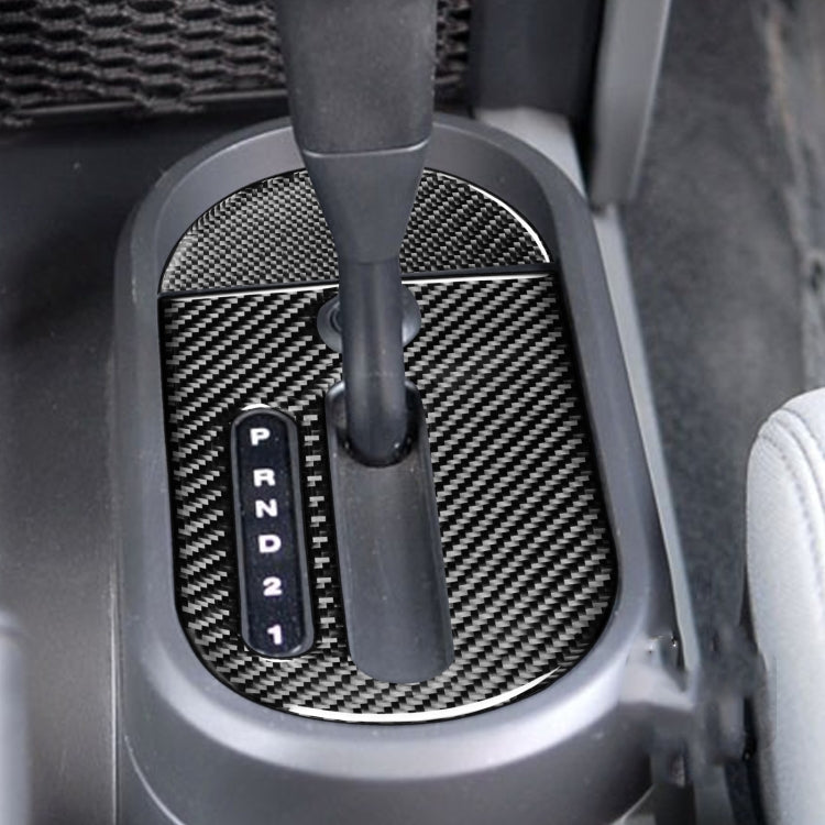 2 in 1 Car Carbon Fiber Gear Decorative Sticker for Jeep Wrangler JK 2007-2010, Left Drive - Car Interior Mouldings by PMC TechLife | Online Shopping South Africa | PMC TechLife | Buy Now Pay Later Mobicred