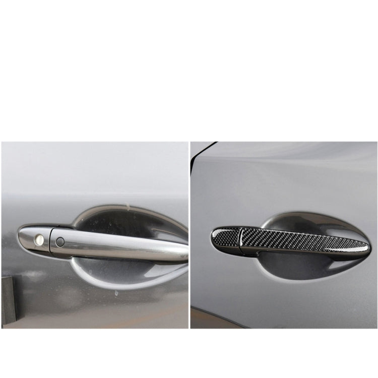 One Set Car Carbon Fiber Outside Door Handle with Smart Hole Decorative Sticker for Mazda CX-5 2017-2018, Right Drive - Decorative Sticker by PMC TechLife | Online Shopping South Africa | PMC TechLife | Buy Now Pay Later Mobicred