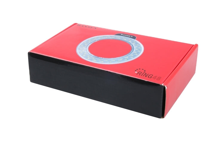 Circular LED Flash Light with 48 LED Lights & 6 Adapter Rings(49mm/52mm/55mm/58mm/62mm/67mm) for Macro Lens(Orange) - free shipping - PMC TechLife - Order now!