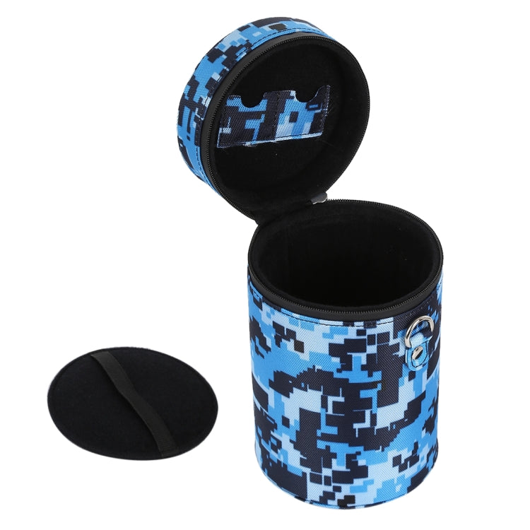 Camouflage Color Large Lens Case Zippered Cloth Pouch Box for DSLR Camera Lens, Size: 16x10x10cm (Blue) - free shipping - PMC TechLife - Order now!