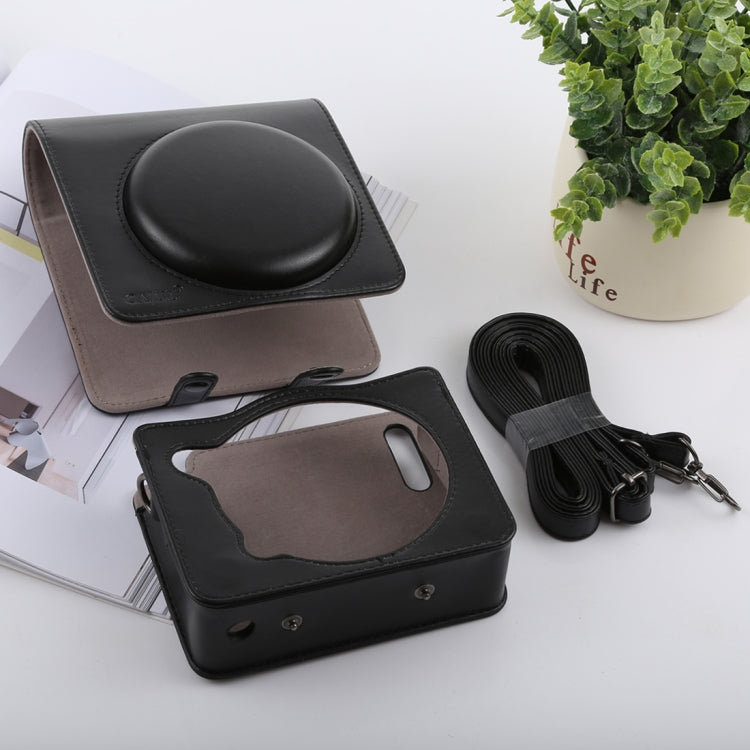 Retro Style Full Body Camera PU Leather Case Bag with Strap for FUJIFILM instax SQUARE SQ6 (Black) - free shipping - PMC TechLife - Order now!