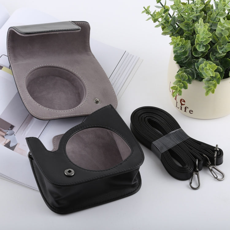 Retro Style Full Body Camera PU Leather Case Bag with Strap for FUJIFILM instax mini 9 / mini 8+ / mini 8(Black) - free shipping - PMC TechLife - Order now!