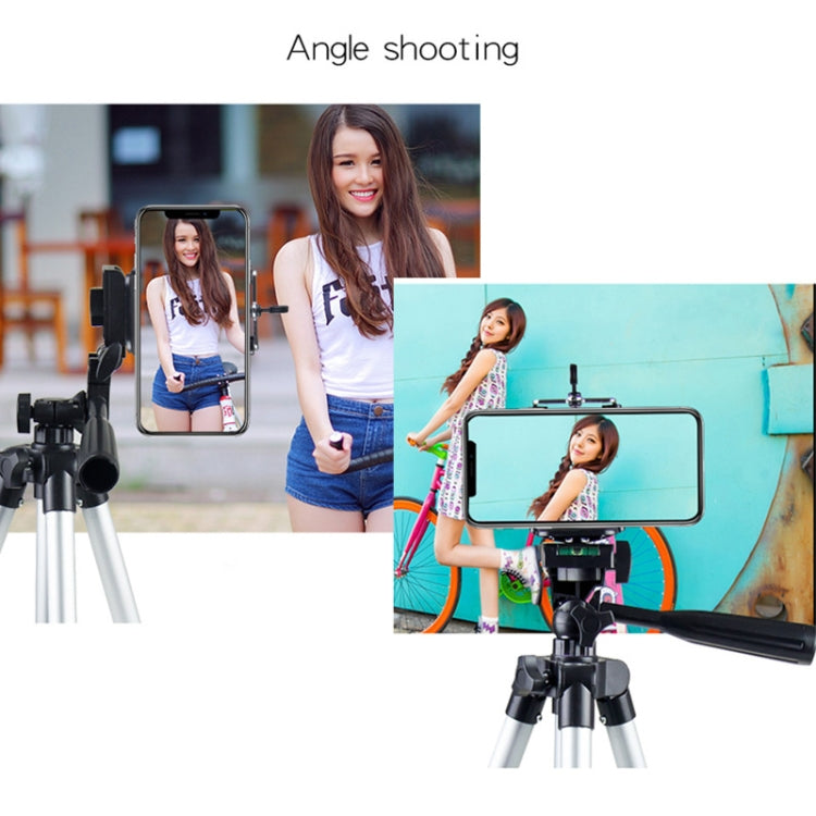 Live Broadcast Tripod 4-Section Folding Legs Aluminum Alloy Tripod Mount with U-Shape Three-Dimensional Tripod Head for DSLR & Digital Camera, Adjustable Height: 35-106cm - free shipping - PMC TechLife - Order now!