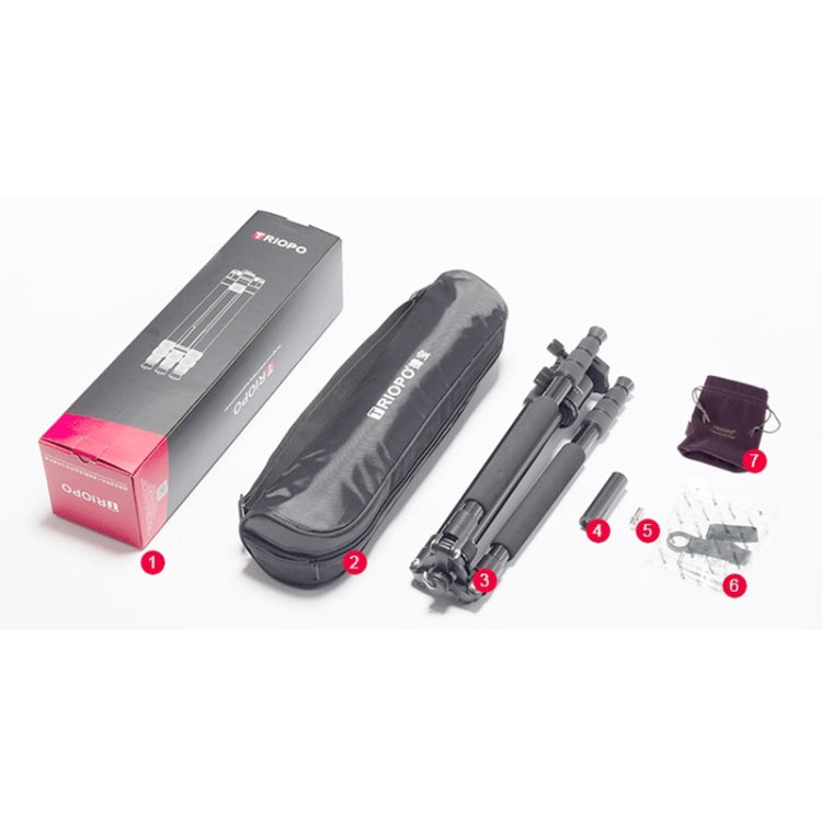 TRIOPO T258 Aluminum Alloy Tripod Monopod with D2 Ball Head (Black) - free shipping - PMC TechLife - Order now!