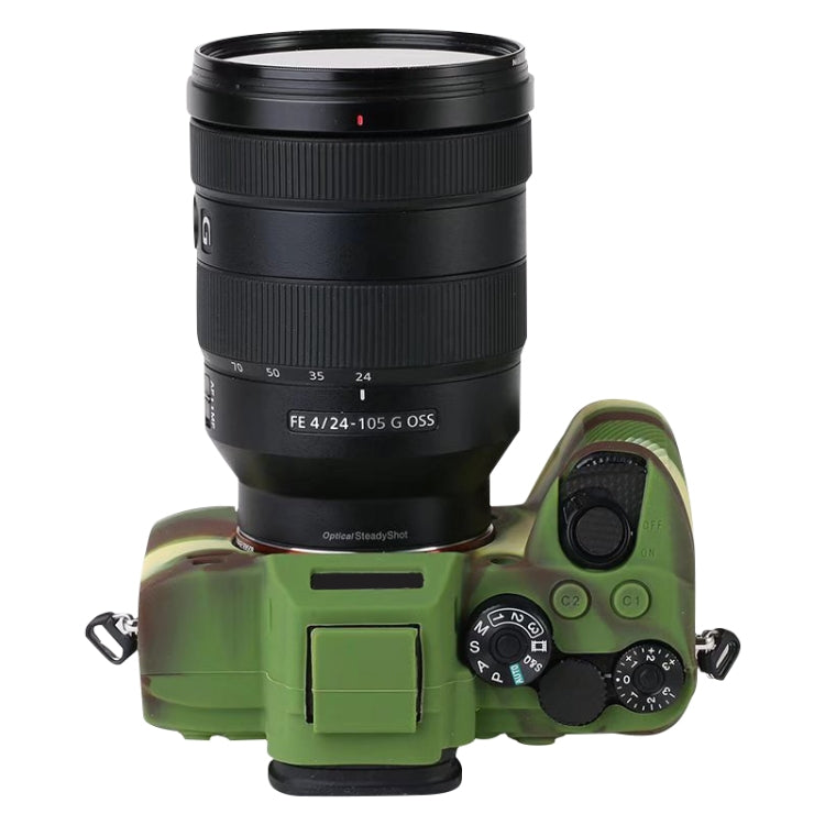 For Sony A7R4 Soft Silicone Protective Case(Camouflage) - Protective Case by PMC TechLife | Online Shopping South Africa | PMC TechLife | Buy Now Pay Later Mobicred