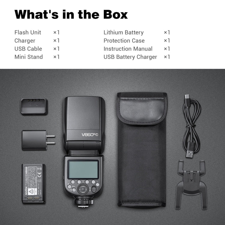 Godox V860 III-C 2.4GHz Wireless TTL II HSS Flash Speedlite for Canon(Black) - free shipping - PMC TechLife - Order now!