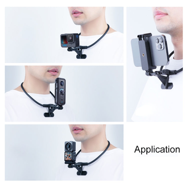 Hands Free Lazy Wearable Neck Camera Holder (Black) - Holder by PMC TechLife | Online Shopping South Africa | PMC TechLife | Buy Now Pay Later Mobicred