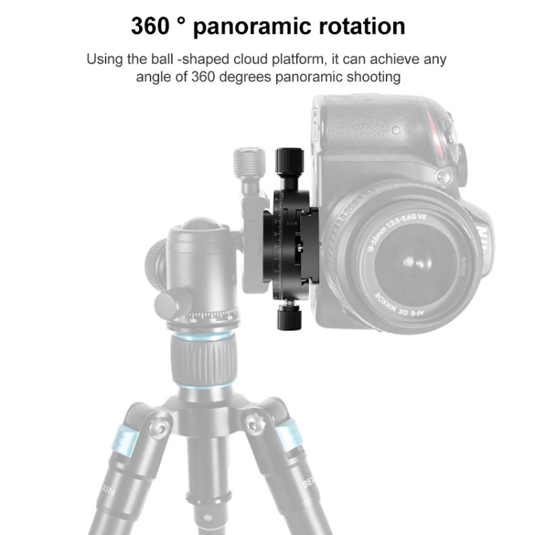 BEXIN QJ-08 Panoramic Rotary Quick Release Clamp Base Tripod Mount - Quick Release Plate by PMC TechLife | Online Shopping South Africa | PMC TechLife | Buy Now Pay Later Mobicred