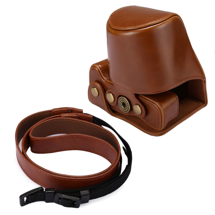 Full Body Camera PU Leather Case Bag with Strap for Canon EOS M5 (Brown) - free shipping - PMC TechLife - Order now!