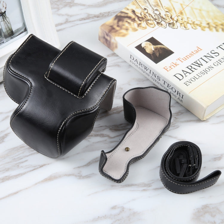 For Nikon Z50 / Z30 Camera Full Body Magnetic Leather Camera Case Bag with Strap (Black) - Leather Bag by PMC TechLife | Online Shopping South Africa | PMC TechLife | Buy Now Pay Later Mobicred