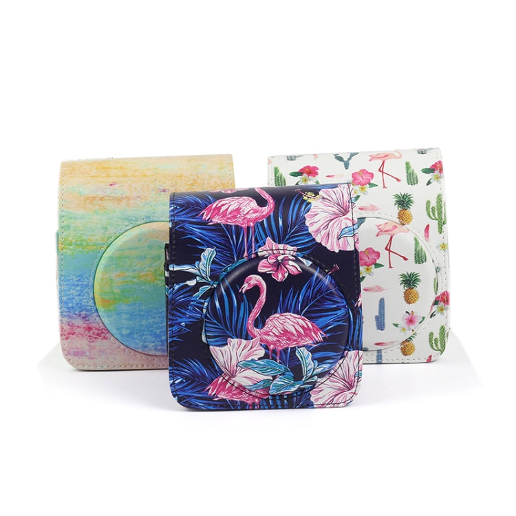 Rainbow Oil painting Pattern PU Leather Protective Camera Case Bag For FUJIFILM Instax Mini70 Camera - free shipping - PMC TechLife - Order now!