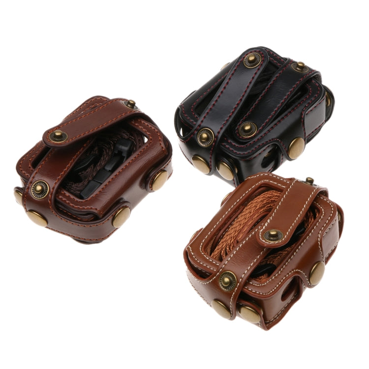 For GoPro HERO7 Black /6 /5 PU Leather Housing Case with Neck Strap & Buttons(Brown) - free shipping - PMC TechLife - Order now!