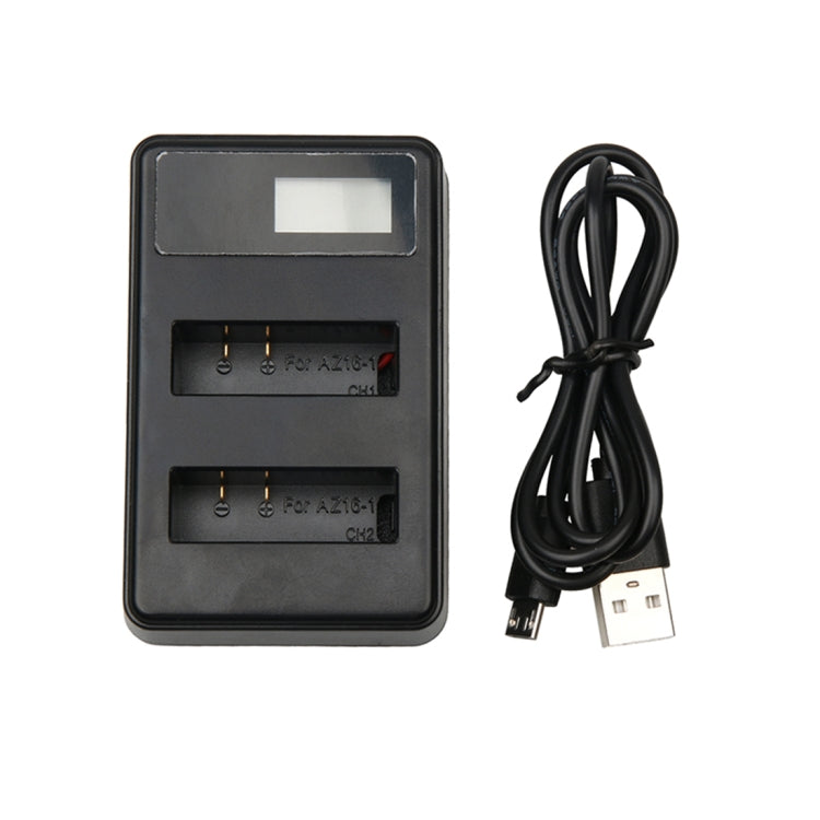 LCD Screen Dual Batteries Charger with USB Cable for Xiaoyi 4K Sport Camera, Displays Charging Capacity (XM47) - Charger by PMC TechLife | Online Shopping South Africa | PMC TechLife | Buy Now Pay Later Mobicred