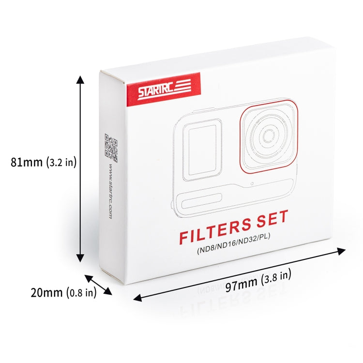 For Insta360 Ace / Ace Pro STARTRC 4 in 1 PL ND8 ND16 ND32 Camera Lens Filter (Black) - free shipping - PMc TechLife - Order now!