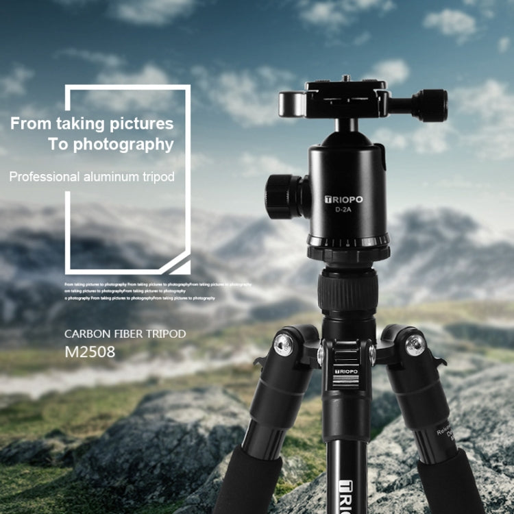 TRIOPO M2508 Multifunction Adjustable 4-Section Portable Aluminum Alloy Tripod Monopod with D-2A Ball Head for SLR Camera - free shipping - PMC TechLife - Order now!
