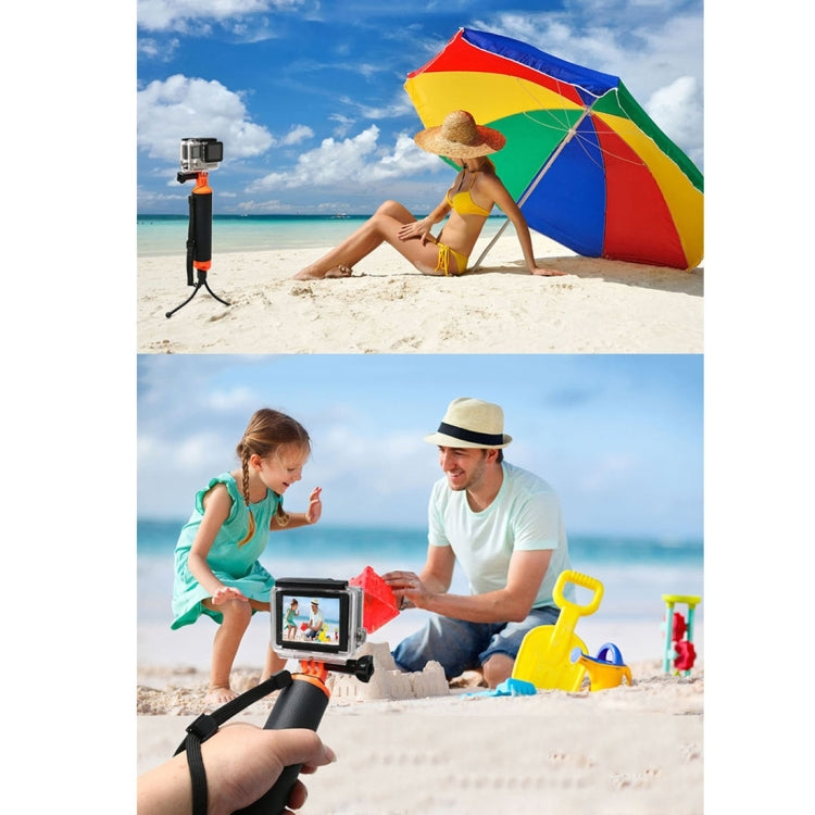 Floating Handle Grip with Tripod Holder & Adjustable Anti-lost Strap for GoPro, Insta360, DJI and Other Action Cameras - Floating Grip & Ball by PMC TechLife | Online Shopping South Africa | PMC TechLife | Buy Now Pay Later Mobicred