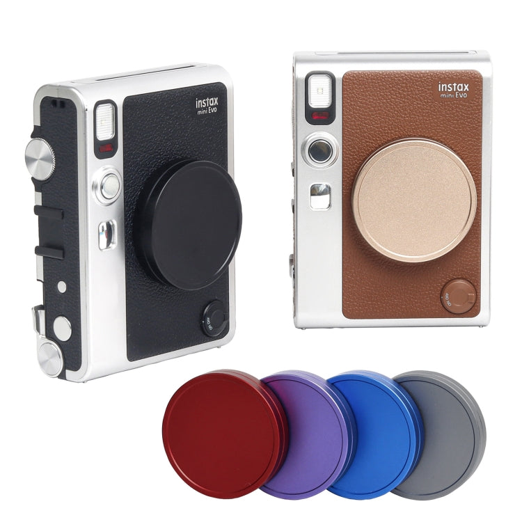 For FUJIFILM Instax mini EVO Camera Lens Cap Aluminum Alloy Protective Cover (Purple) - Lens Cap by PMC TechLife | Online Shopping South Africa | PMC TechLife | Buy Now Pay Later Mobicred