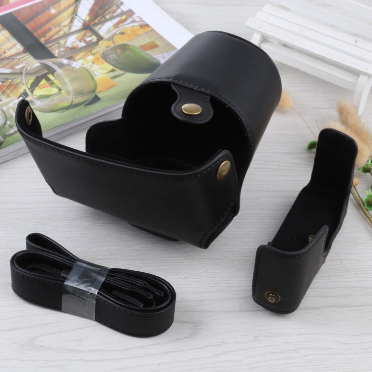 Full Body Camera PU Leather Case Bag with Strap for Olympus E-PL3 / E-PM1 (Black) - free shipping - PMC TechLife - Order now!