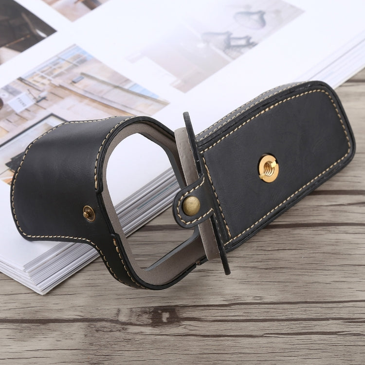 1/4 inch Thread PU Leather Camera Half Case Base for Canon EOS 6D / 6D Mark II (Black) - free shipping - PMC TechLife - Order now!