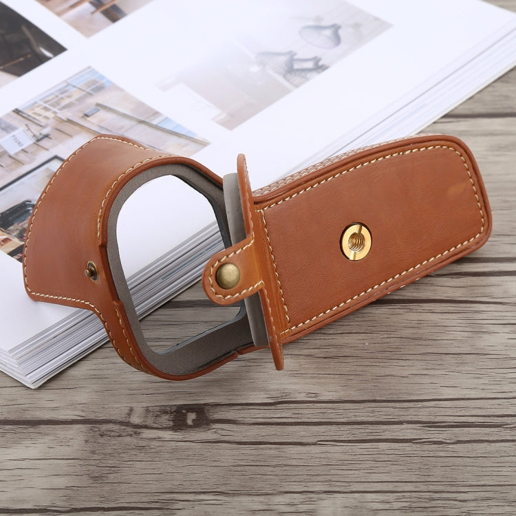 1/4 inch Thread PU Leather Camera Half Case Base for Canon EOS 6D / 6D Mark II (Brown) - free shipping - PMC TechLife - Order now!