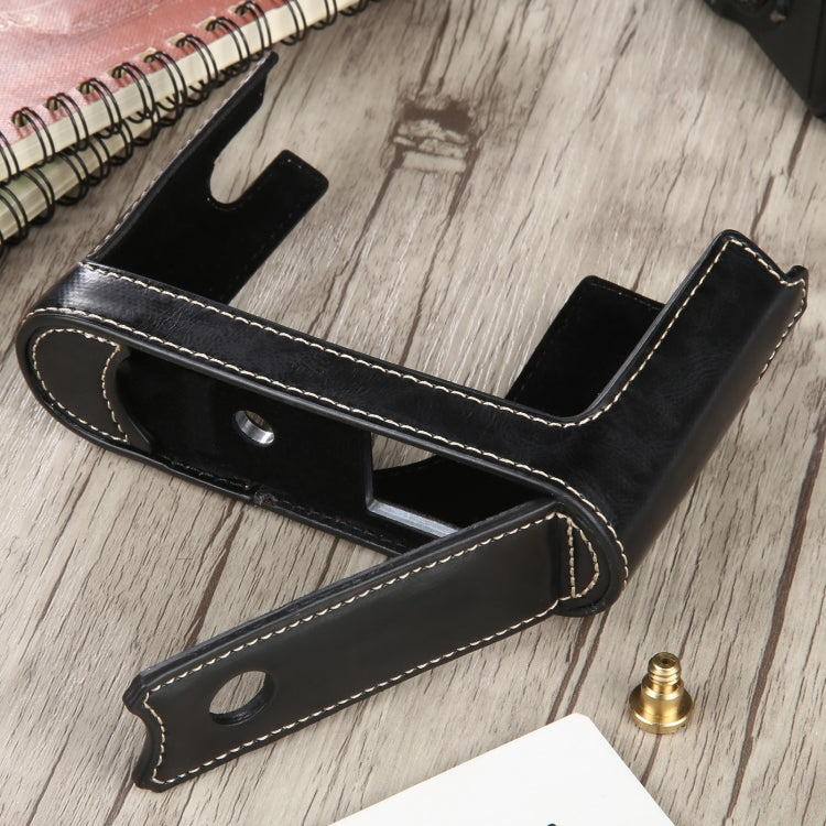 1/4 inch Thread PU Leather Camera Half Case Base for Leica Q (Typ 116)(Black) - free shipping - PMC TechLife - Order now!