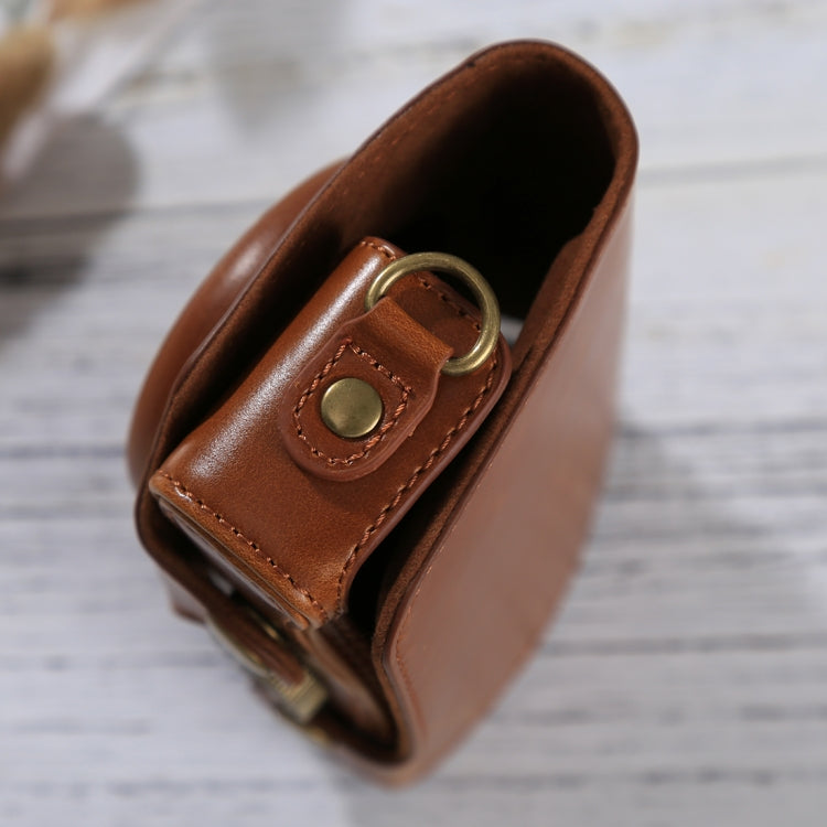 Full Body Camera PU Leather Case Bag with Strap for Canon PowerShot SX730 HS / SX720 HS (Brown) - free shipping - PMC TechLife - Order now!