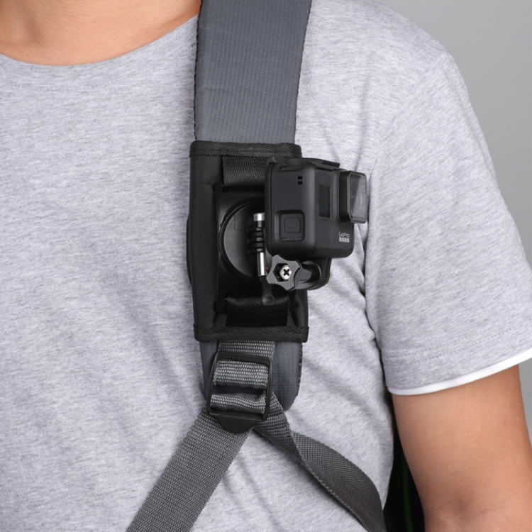 Hook and Loop Fastener Backpack Rec-Mounts Clip Clamp Mount with Screw for GoPro, Insta360, DJI and Other Action Cameras - Mount & Holder by PMC TechLife | Online Shopping South Africa | PMC TechLife | Buy Now Pay Later Mobicred