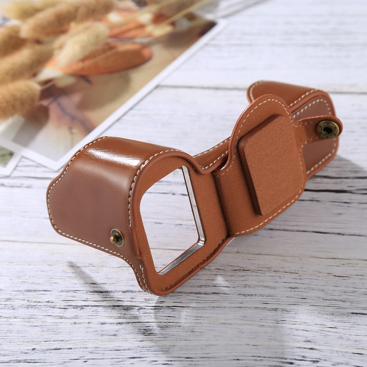 1/4 inch Thread PU Leather Camera Half Case Base for Sony A7S2 / A7R2 / A7K2 / A7 II(Brown) - free shipping - PMC TechLife - Order now!