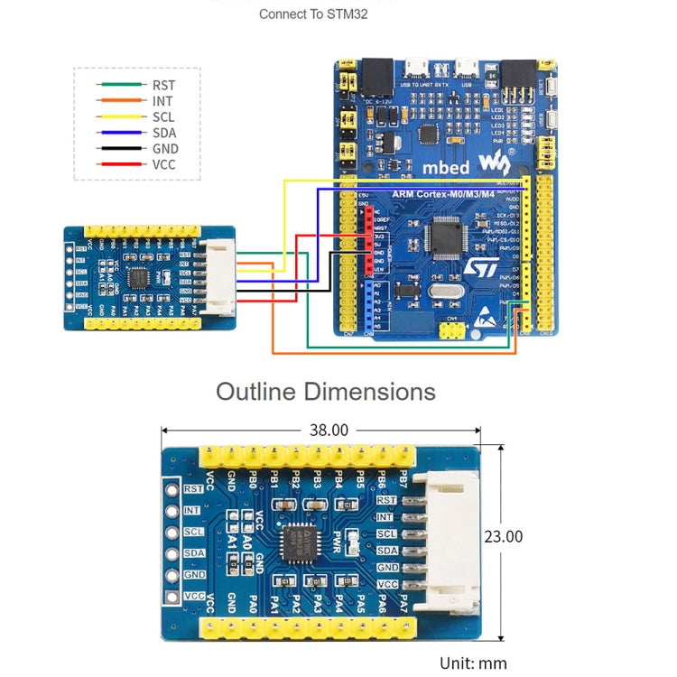 Waveshare AW9523B IO Expansion Board, I2C Interface, Expands 16 I/O Pins - Modules Expansions Accessories by WAVESHARE | Online Shopping South Africa | PMC TechLife | Buy Now Pay Later Mobicred