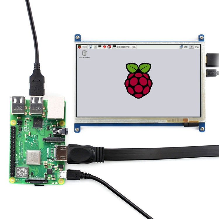 WAVESHARE 7 Inch HDMI LCD (B) 800×480 Touch Screen for Raspberry Pi - LCD & LED Display Module by PMC Jewellery | Online Shopping South Africa | PMC Jewellery | Buy Now Pay Later Mobicred