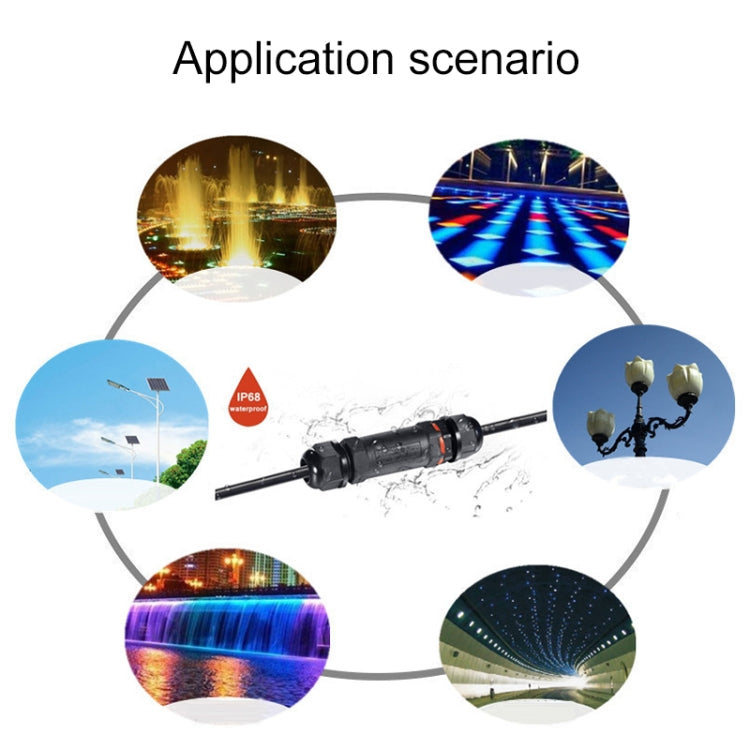 XY25 IP68 Waterproof 5 Pin Straight Cable Connector - Connector & Plug by PMC TechLife | Online Shopping South Africa | PMC TechLife