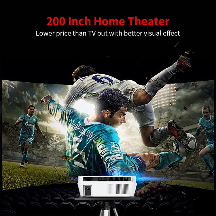 VS626 Android 3500ANSI Lumens 1080*720 Resolution LED+LCD Technology Smart Projector, Support AV / HDMI / SD Card / USB / VGA (White) - LED Projector by PMC TechLife | Online Shopping South Africa | PMC TechLife | Buy Now Pay Later Mobicred
