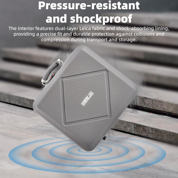 For DJI Air 3 / Air 3S / Mini 4 Pro STARTRC Dual-Drone Shoulder Storage Bag PU Handbag (Grey) - free shipping - PMc TechLife - Order now!