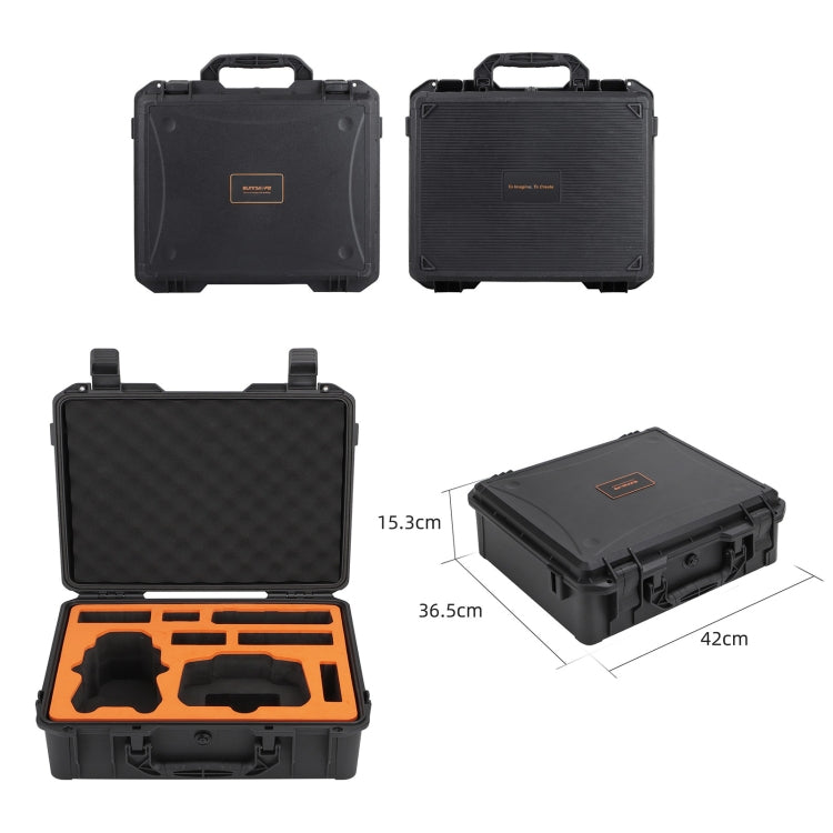 For DJI Air 3S / 3 Sunnylife Safety Carrying Case Large Capacity Waterproof Shock-proof Hard Travel Case (Black) - free shipping - PMC TechLife - Order now!