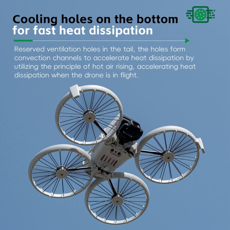 For DJI Flip STARTRC Battery Quick-release Flying Tail Cover (Grey) - free shipping - PMC TechLife - Order now!