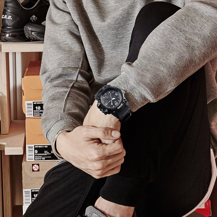 SKMEI 1155B Multifunctional Men Outdoor Sports Noctilucent Waterproof Large Dial Wrist Watch(Denim Black) - free shipping - PMC TechLife - Order now!