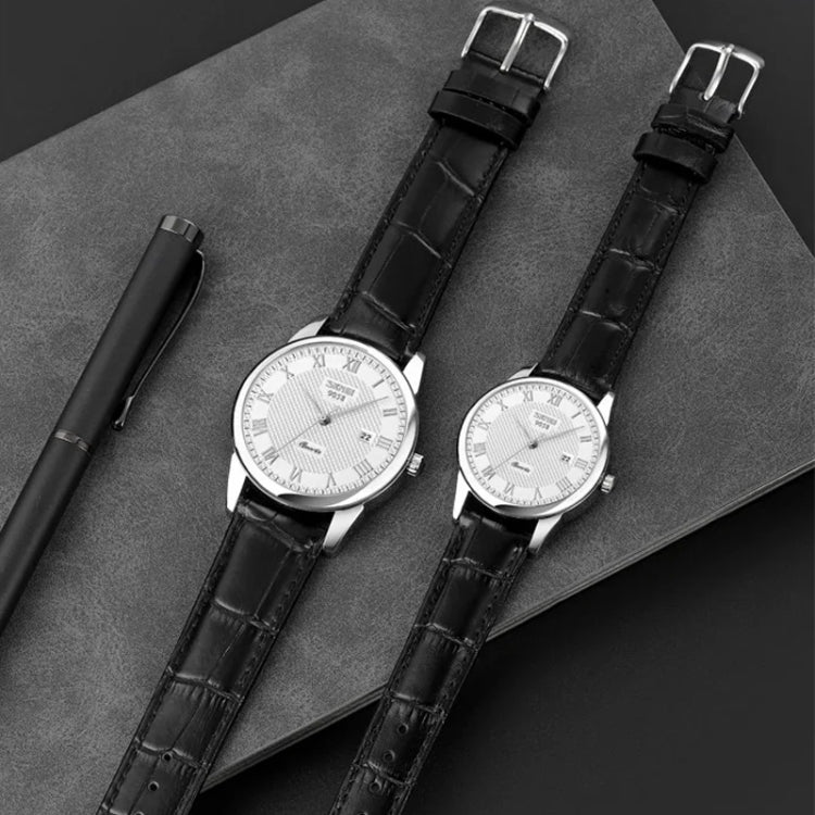 SKMEI 9058 Multifunctional Outdoor Fashion Waterproof Silver Shell Quartz Wrist Watch (Women Style Silver Face Black Strap) - free shipping - PMC TechLife - Order now!